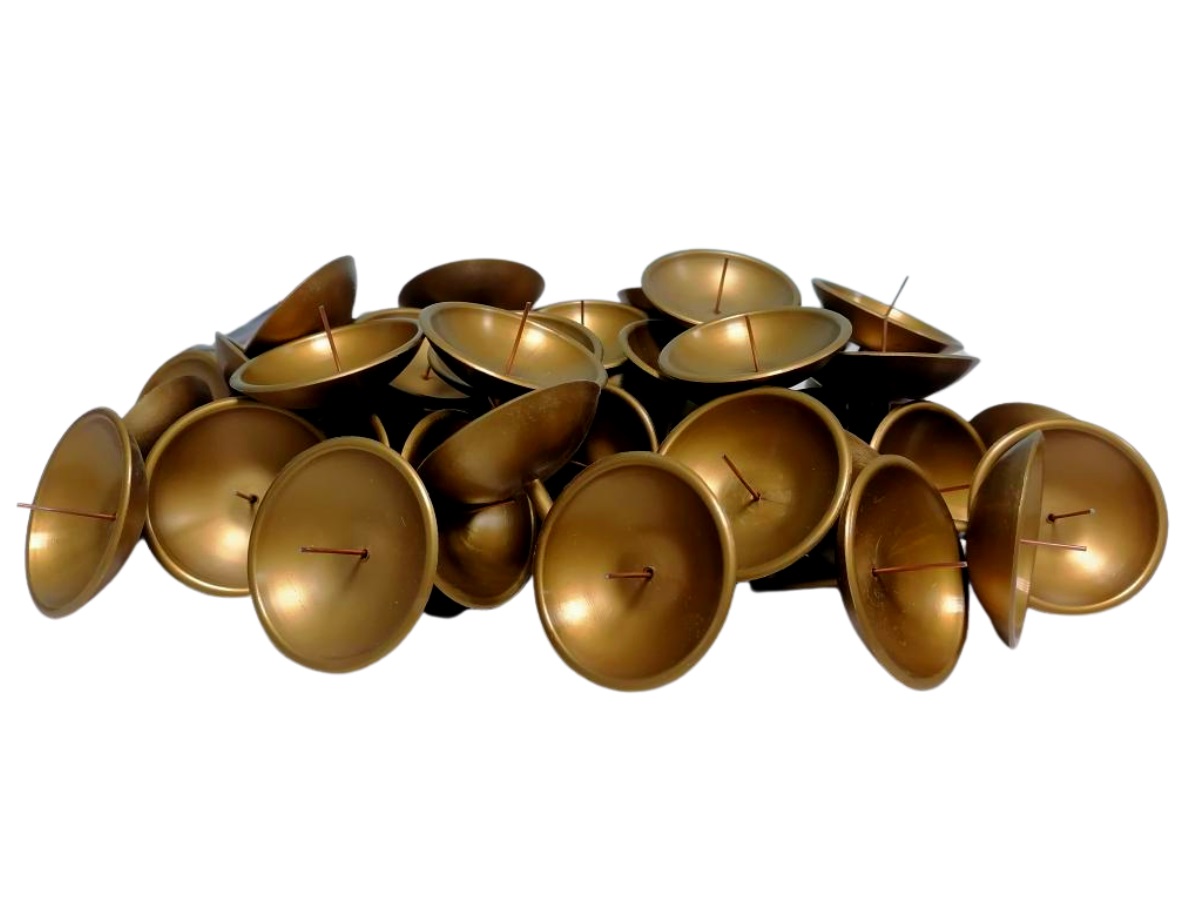 

50x Uchwyt złoty świec canholder do gąbki pianki