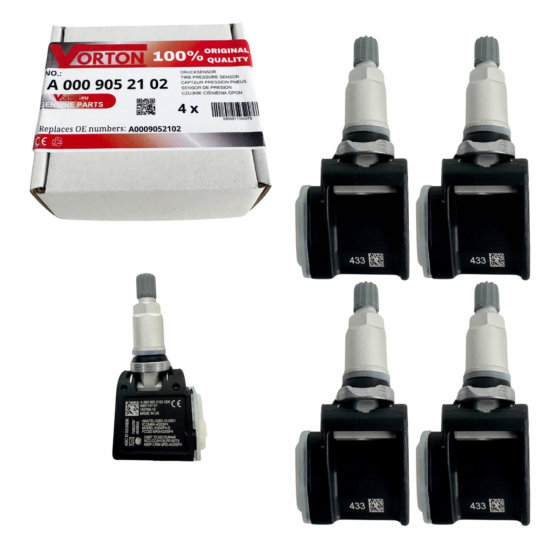 4X Senzor Tlaku Pneumatikách Snímače Mercedes třída G W464 Amg Gt C190 R190