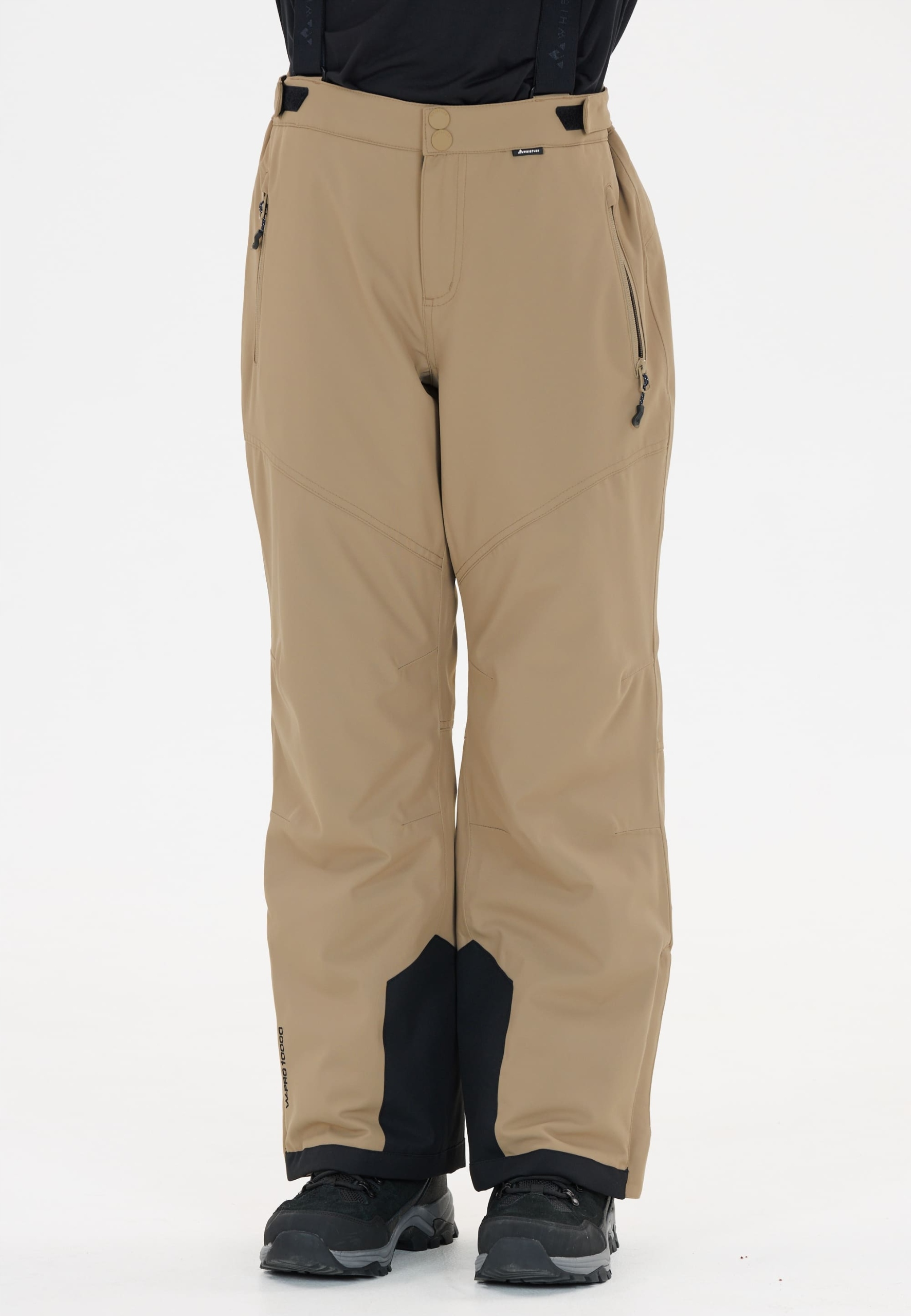 Spodnie narciarskie junior dziecięce Whistler Drizzle W-pro 10000 Beżowy