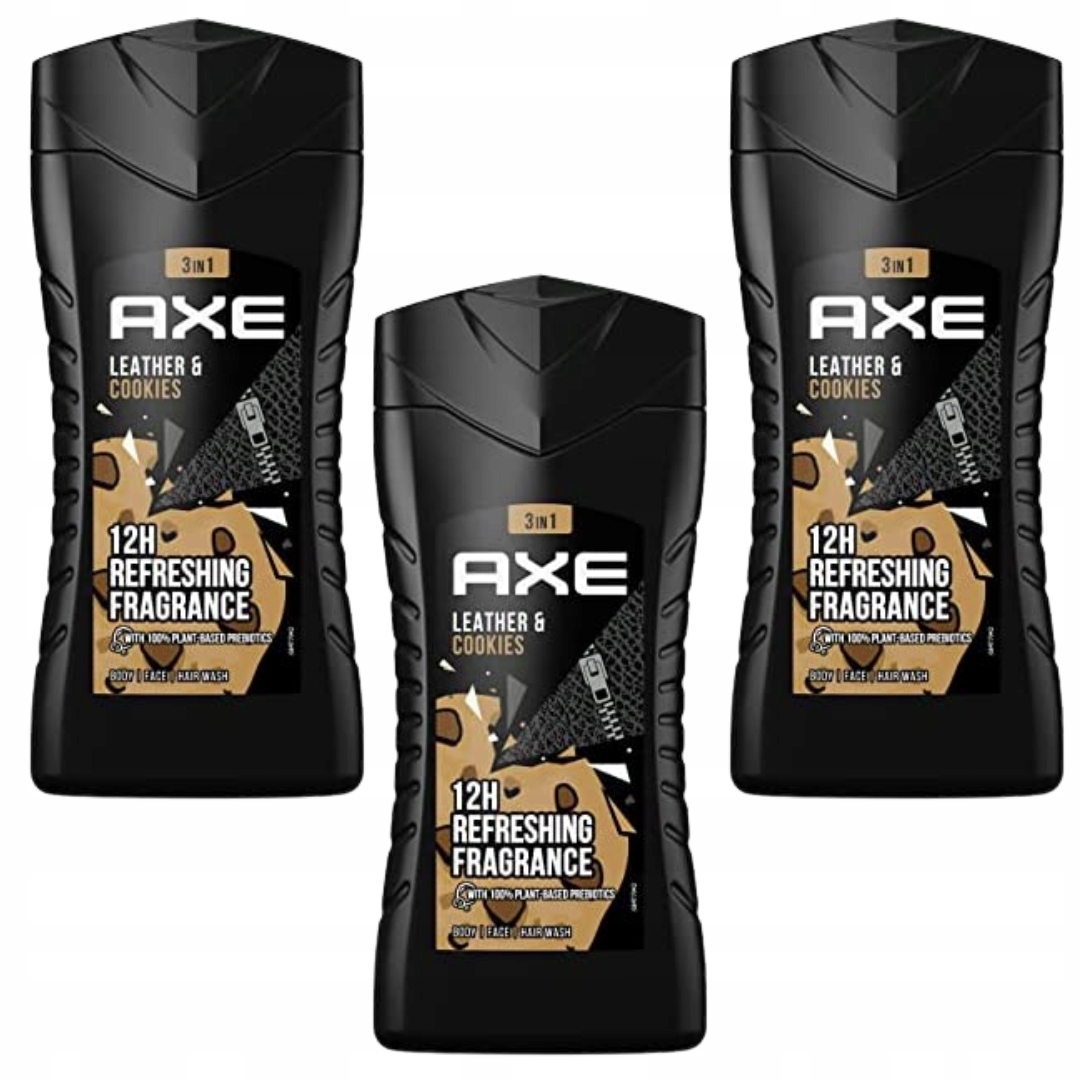 

Axe Leather & Cookies żel prysznic 400 ml x 3
