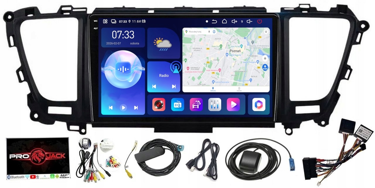 Autorádio S Navigací Carplay Gps Android Kia Carnival 2014-2020 6GB 128GB Sim