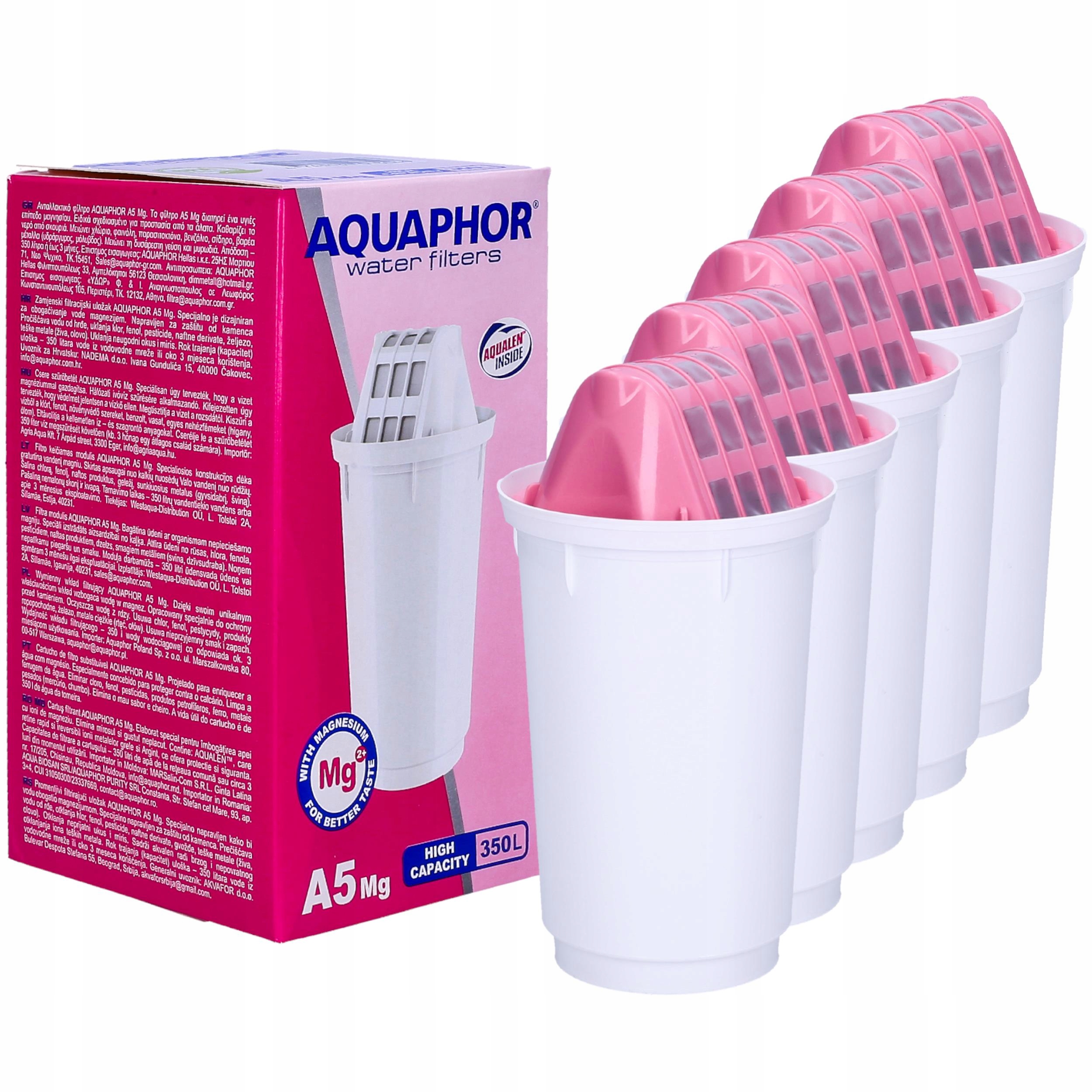 

Wkład filtrujący Aquaphor Maxfor Plus Mg 5 szt.