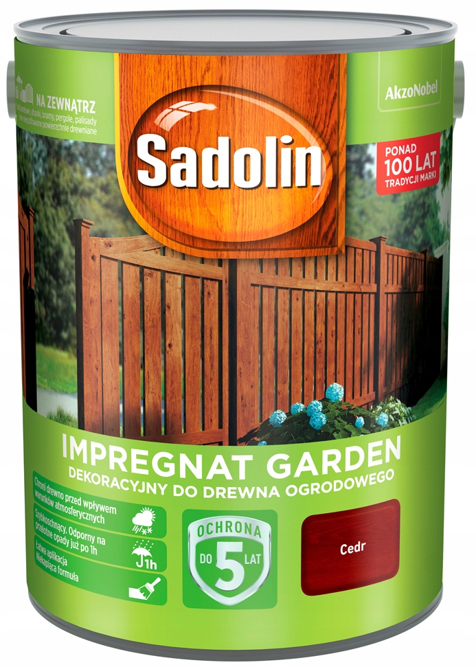 Sadolin GARDEN Impregnat Ogrodowy Cedr 5L