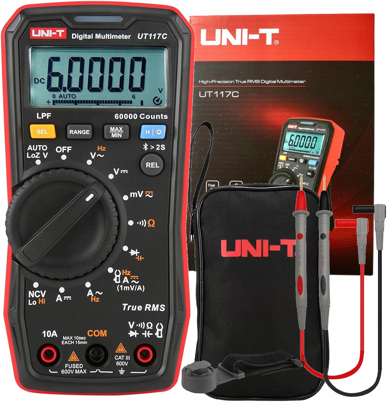 Multimeter Digitálny Merač Prúdu Uni-t UT117C True Rms Automat Ncv Bluetooth