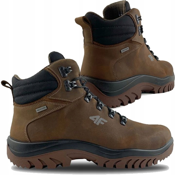 

Buty Męskie 4F Skórzane Zimowe Trekking Wysokie