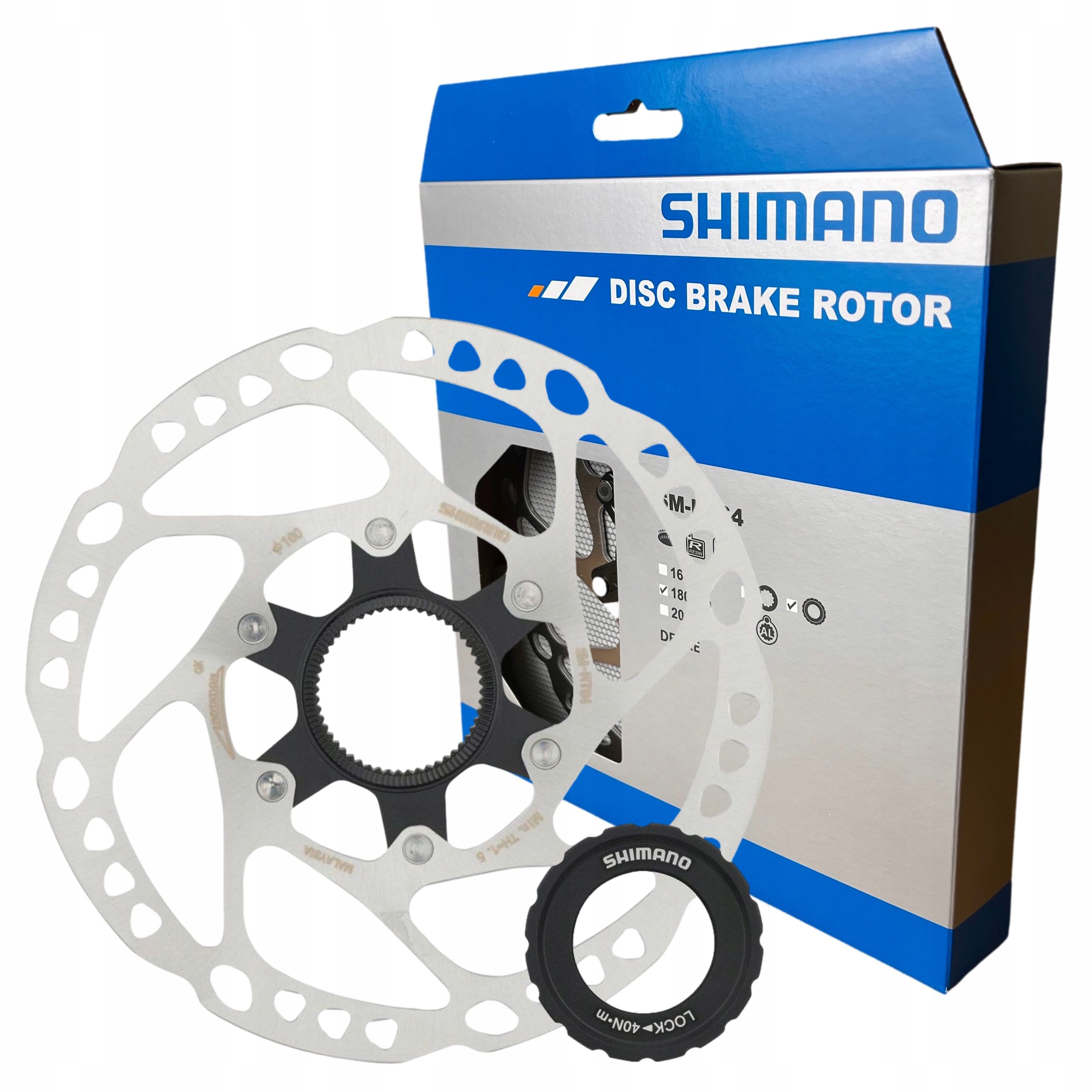 Tarcza Hamulcowa 180mm Shimano RT64 Center Lock Oryginalna Box