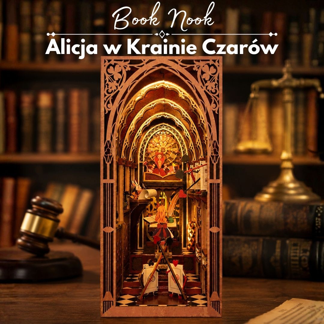 Book nook Diy Alice's Evidence Led 267 el