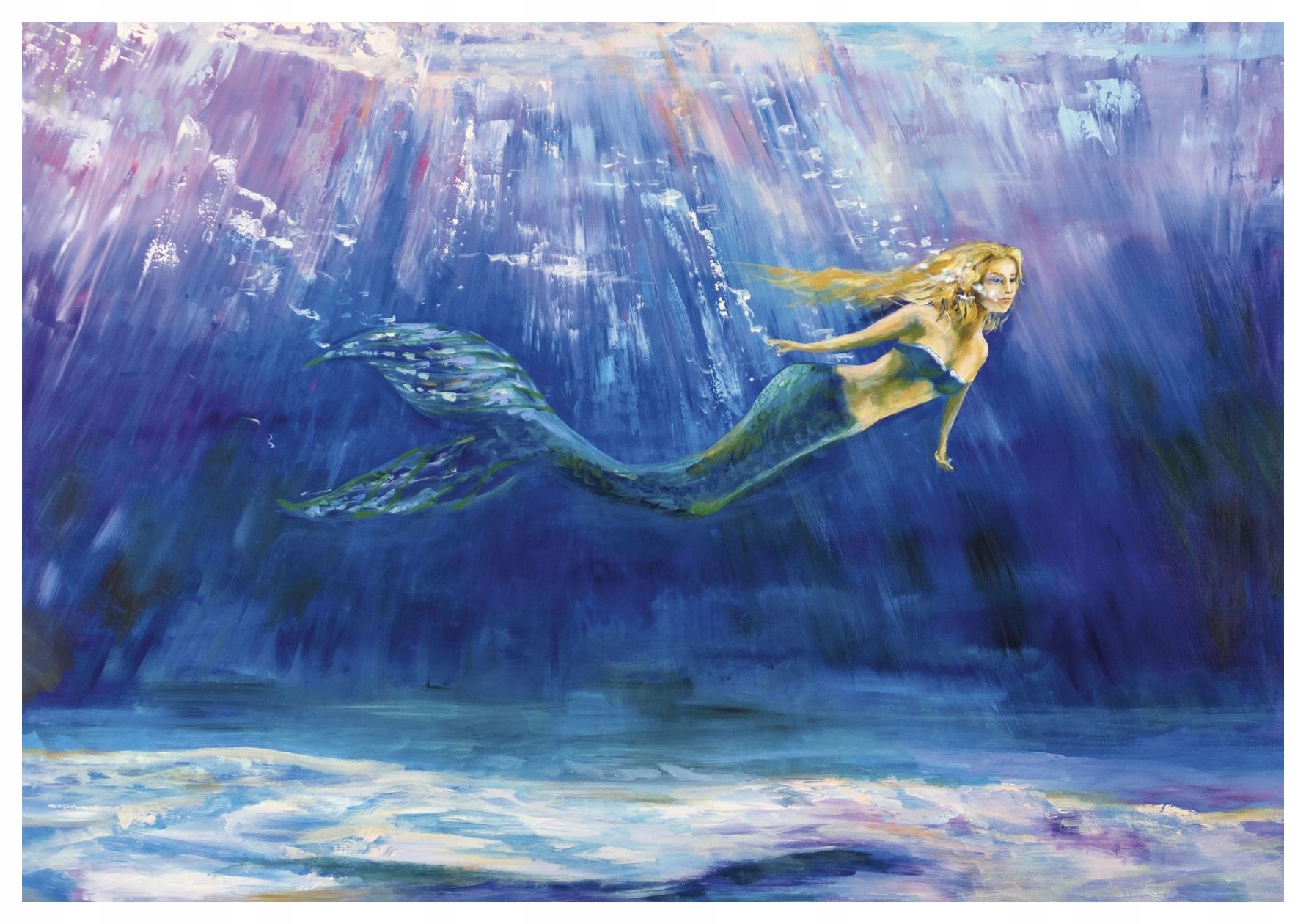 Tapeta Morská panna oceán vinyl 368x254 mágia podmorského sveta do izby lepidlo