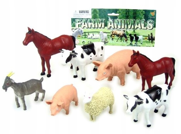 

zwierzęta domowe figurki 8szt 7-11cm