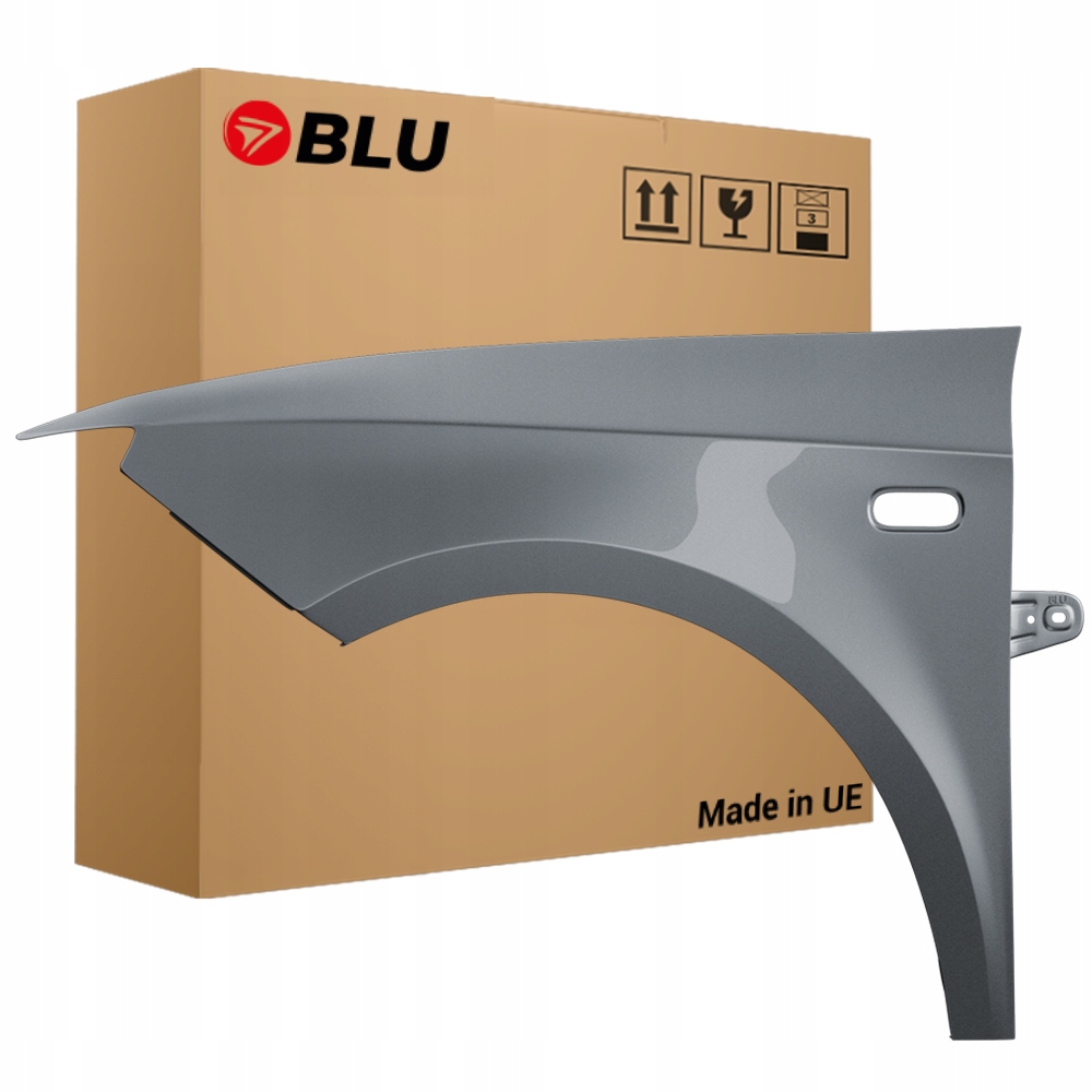Blu Blatník Seat Ibiza IV 4 6J LX7R levý stříbrný 08-17 přední MonsunGrau