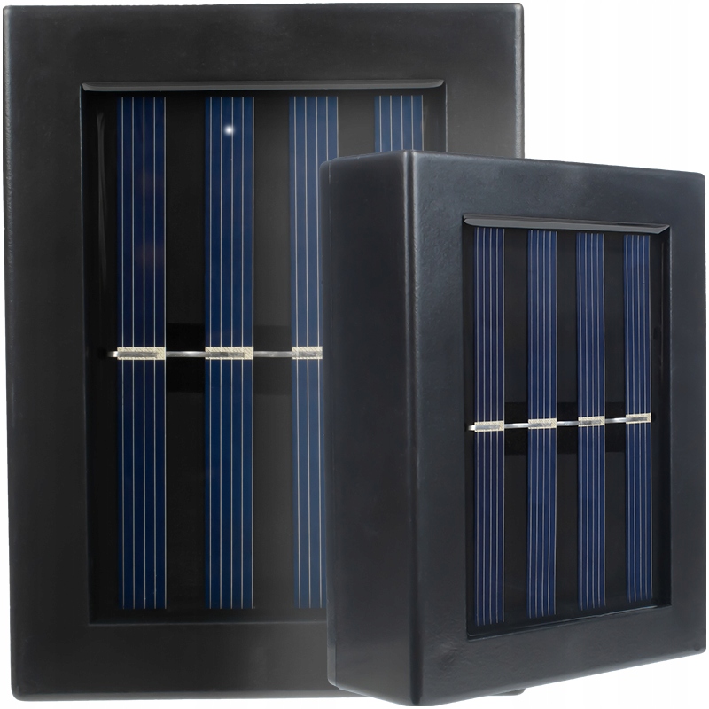 

Kinkiet Ogrodowy Czarna Lampa Solarna Z Czujnikiem