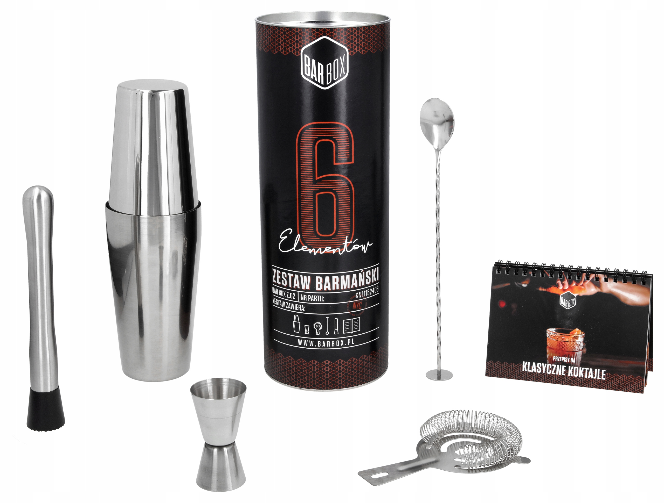 

Zestaw Barmański Do Drinków W Tubie 6 el. Książka