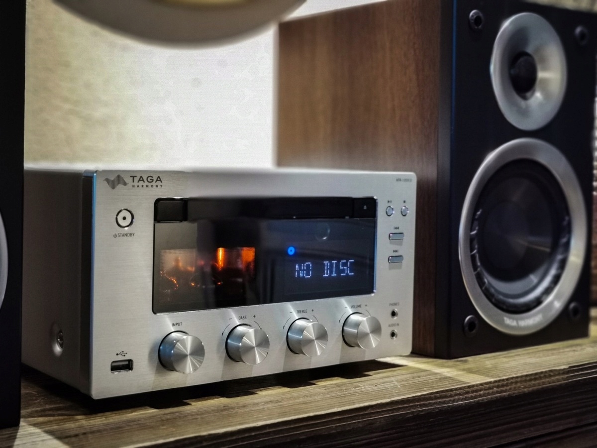 TAGA HTR-1000CD v2 + INDIANA LINE NOTA 240X WALNUT Marka TAGA Harmony