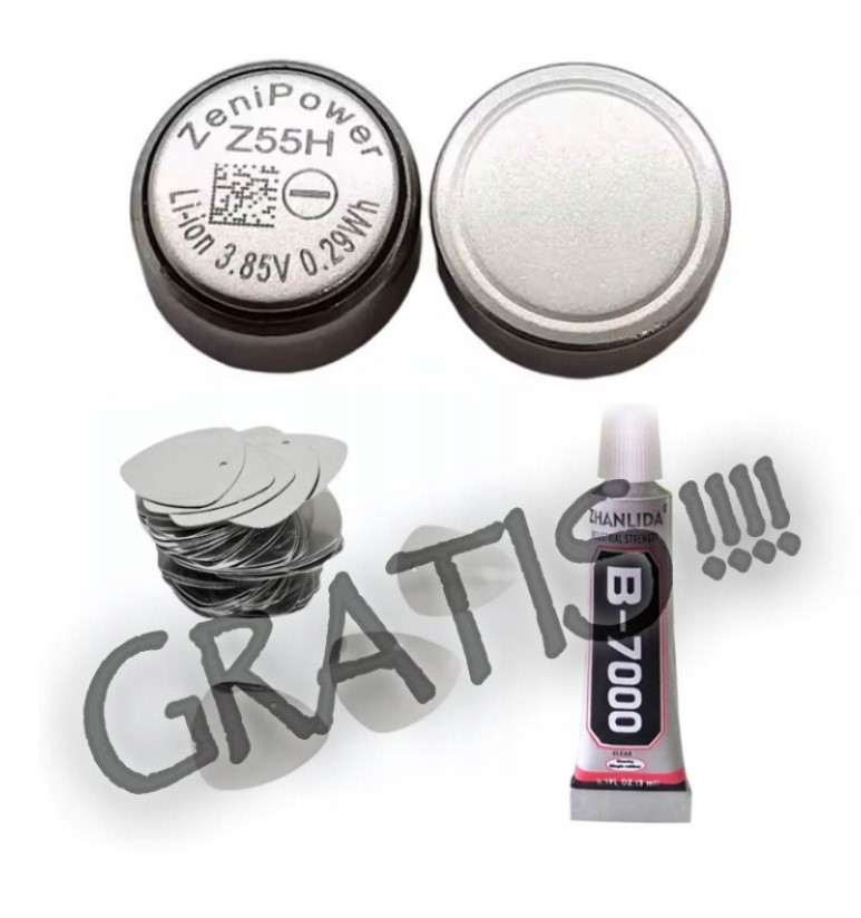 2 Kusy! Nabíjecí Baterie Zenipower Z55H! Nabídka! Lepidlo B7000 Gatis!