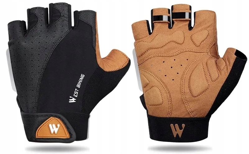 WEST BIKING RĘKAWICZKI ROWEROWE KOLARSKIE LETNIE BEZ PALCÓW KRÓTKIE ŻELOWE EAN (GTIN) 860007247200