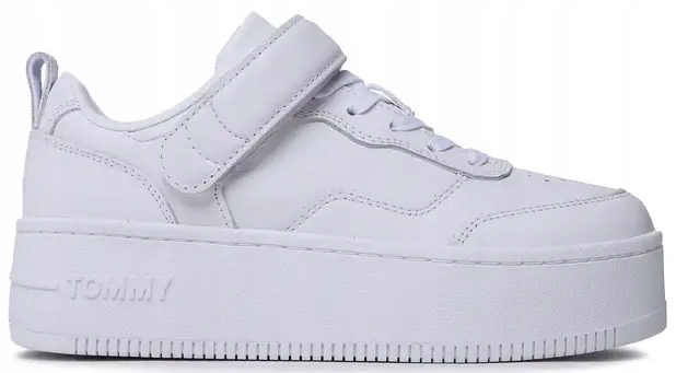 Damskie półbuty skórzane Tommy Jeans r. 40 białe sneakersy na platformie