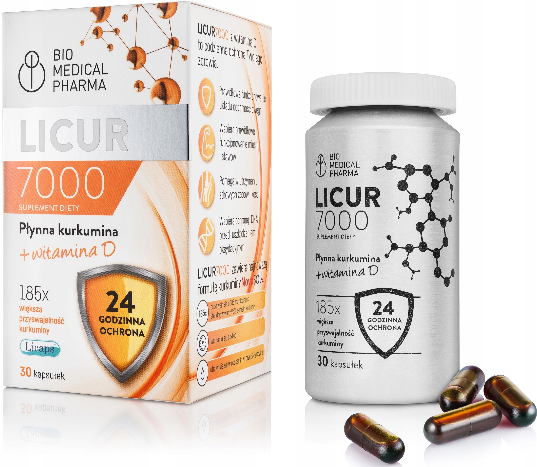 

LICUR7000 D 30 kapsułek płynna kurkumina