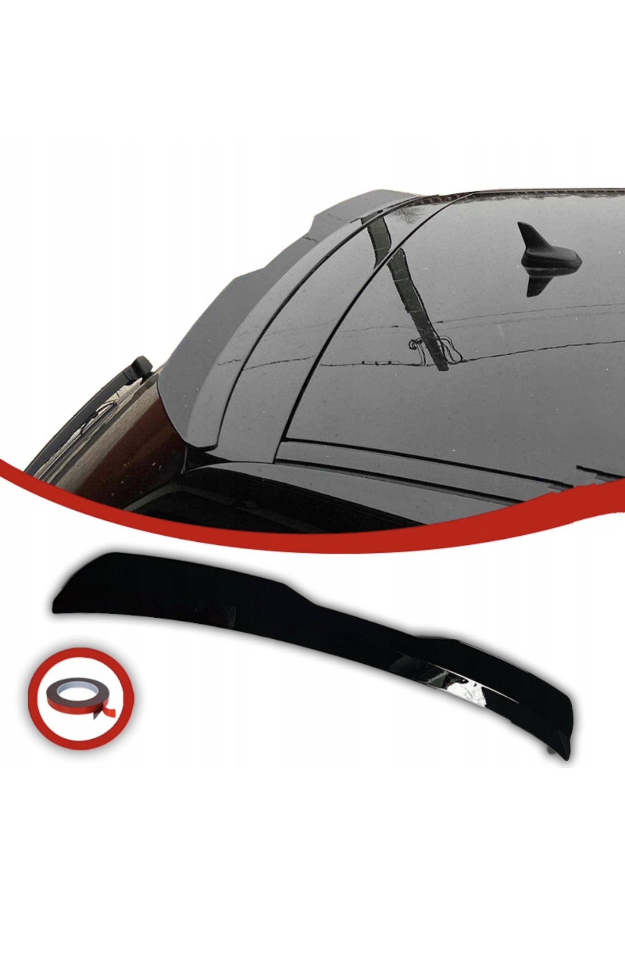 Audi A3 8P Letka Spoiler Zadní Krytka 3 A 5 Dveří Černý Lesk