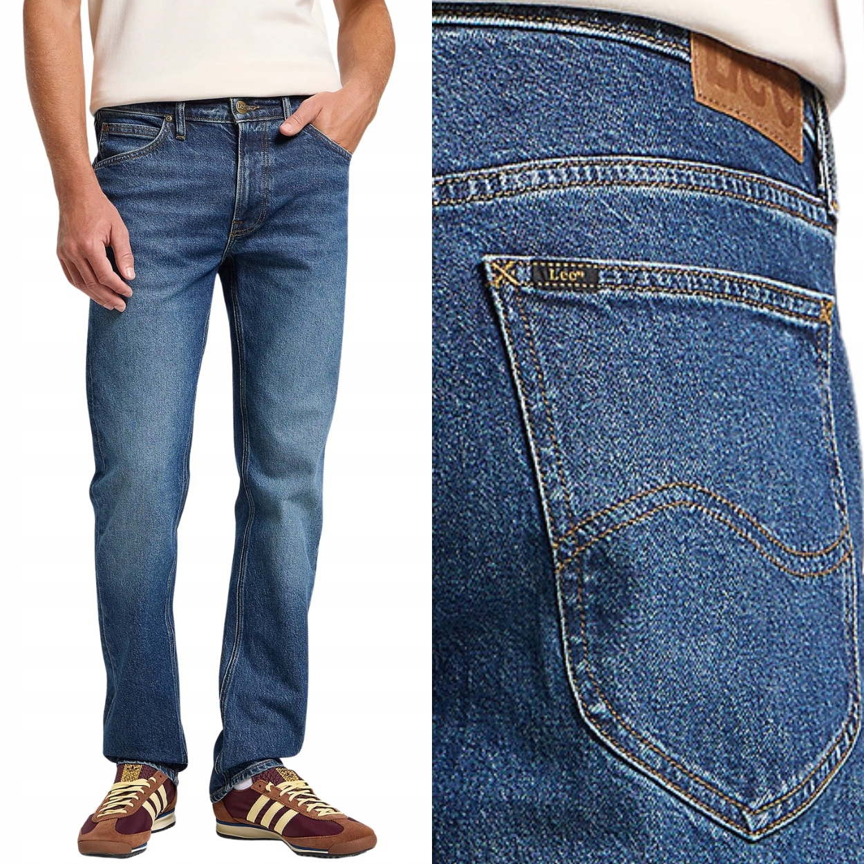 Lee Daren Reign Džins jednoduché pánské tmavě modré džínové kalhoty W29 L32