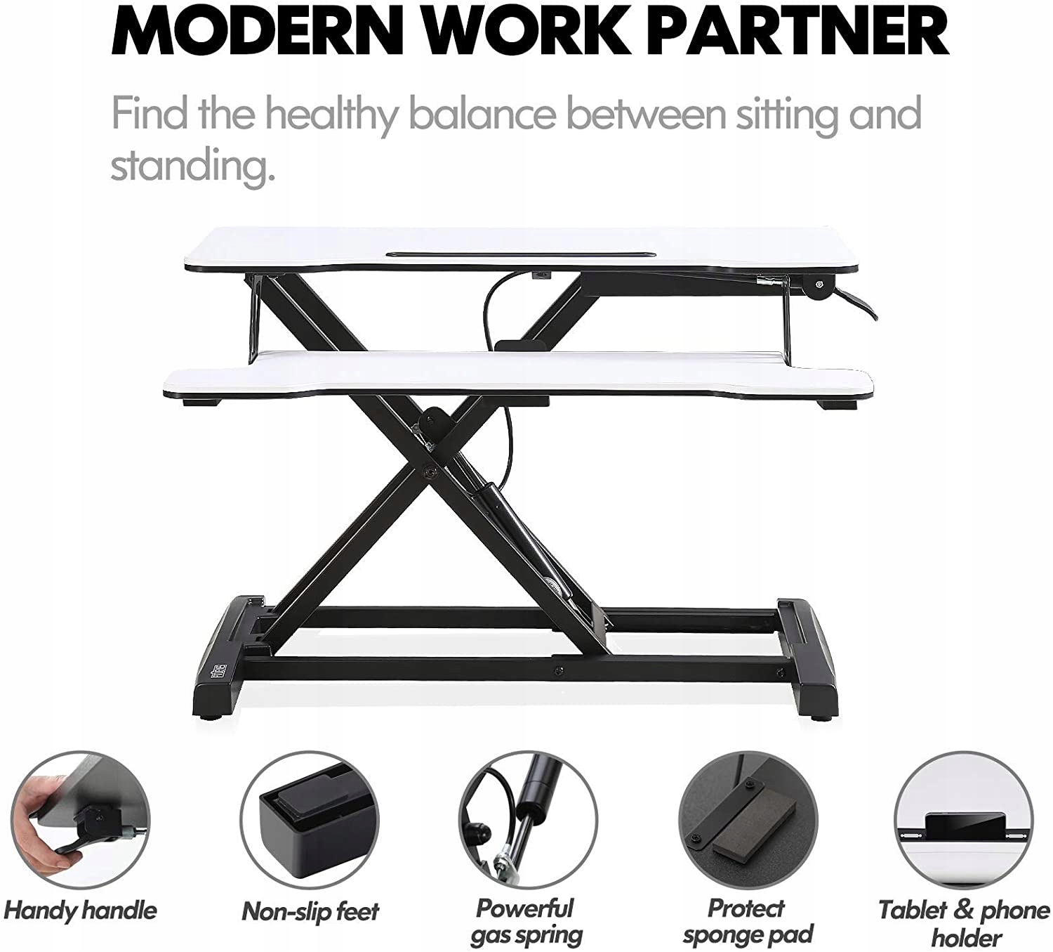 STOLIK POD LAPTOPA ROZKŁADANY REGULACJA BIAŁY 64CM Kod producenta fitu