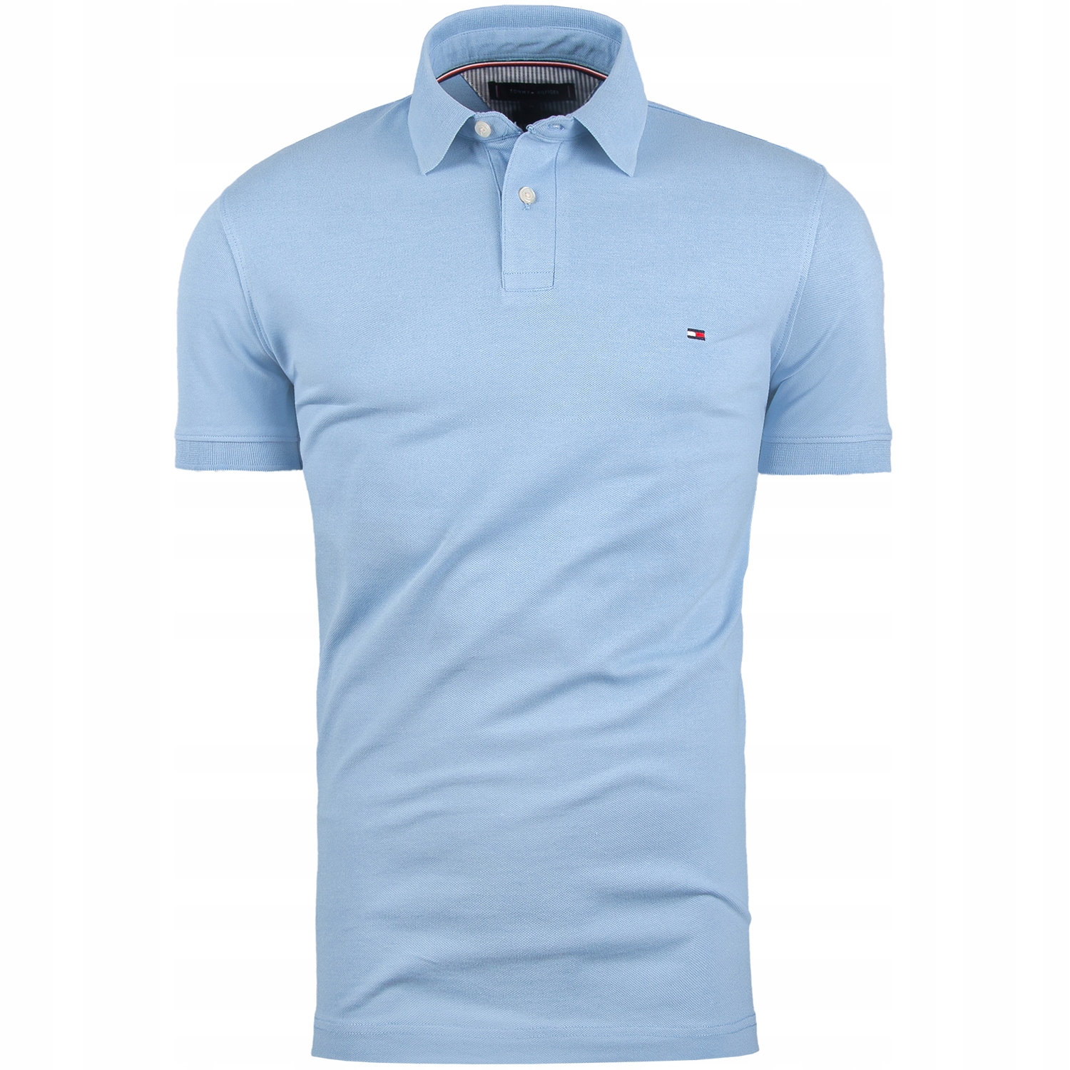 Tommy Hilfiger pánská polokošile MW0MW17770 modrá velikost M
