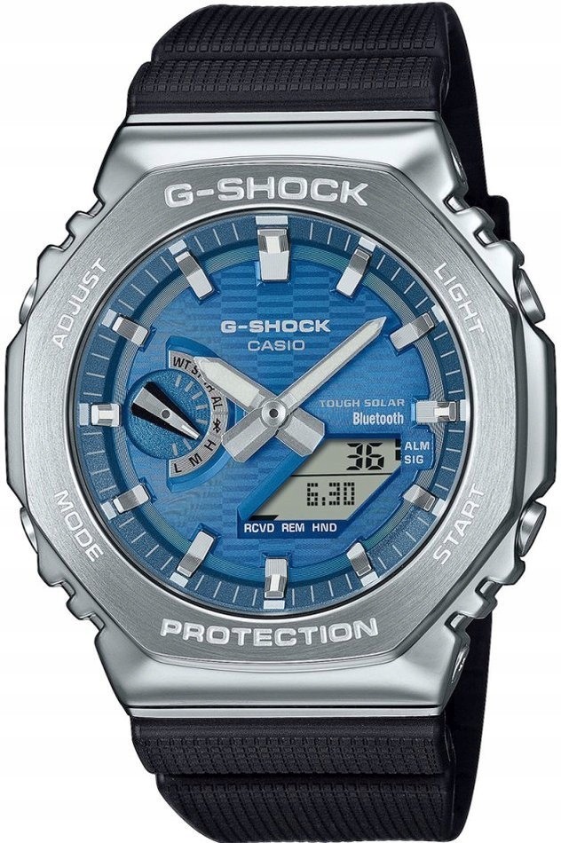 Pánské sportovní modré hodinky G-shock GBM-2100A-2BER, nárazuvzdorné.