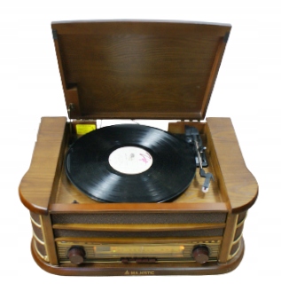 Majestic TT34CD gramofon Encoding Radio CD/MP3 Prędkość obrotowa (obr./min) 33 1/3 45 78