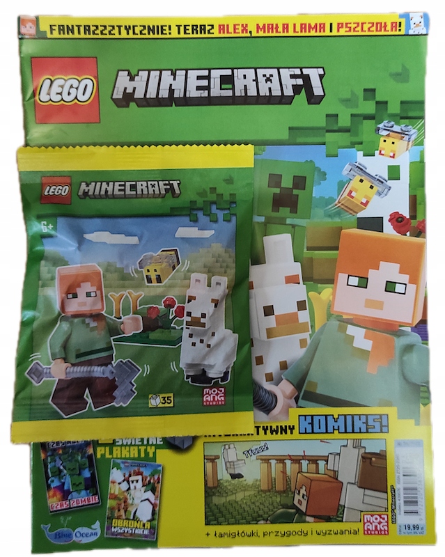 LEGO MINECRAFT 8 / 2023 + ALEX, MAŁA LAMA I PSZCZOŁA