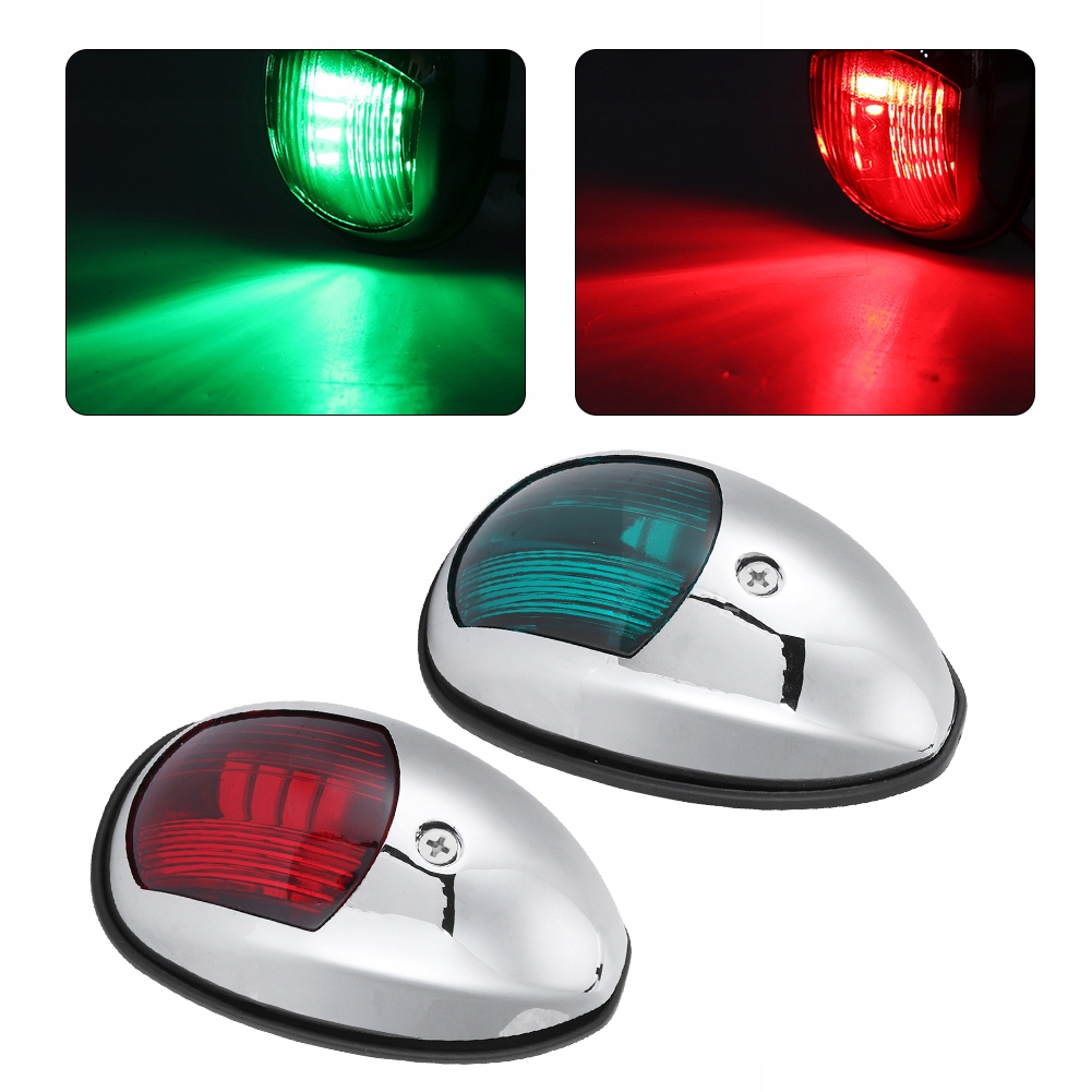 MORSKIE ŚWIATŁO NAWIGACYJNE LED 12V WODOODPORNE Stan opakowania oryginalne