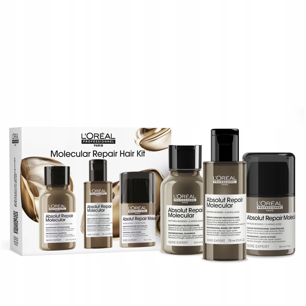 Loreal Absolut Repair Molecular zestaw prezentowy do włosów zniszczonych