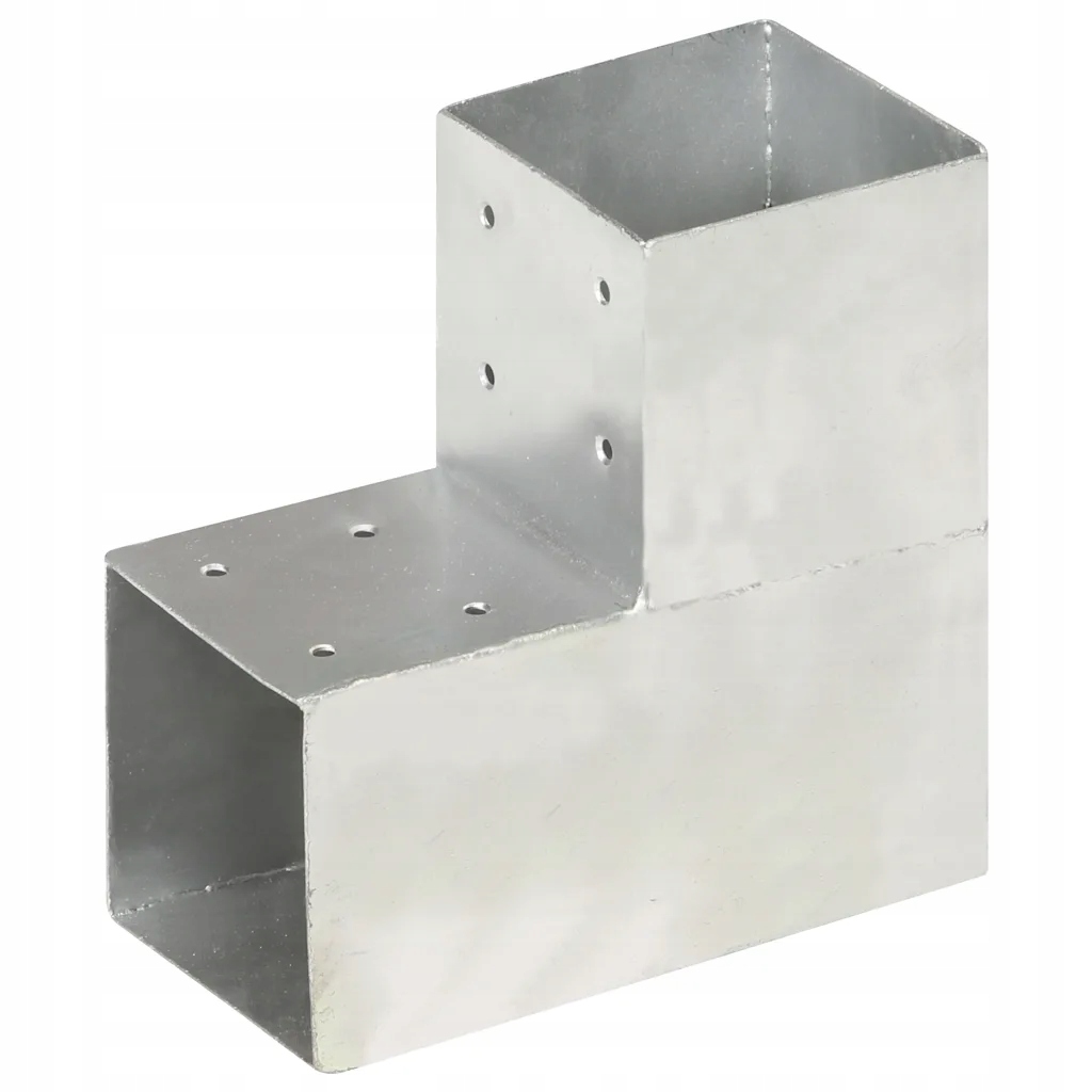 Trámová spojka ve tvaru L pozinkovaný kov 101 x 101 mm Stříbrná 145477
