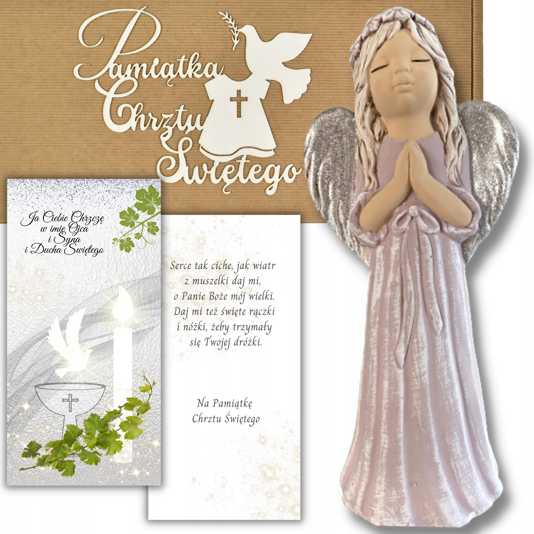 

Anioł Stróż Chrzest Upominek Pamiątka