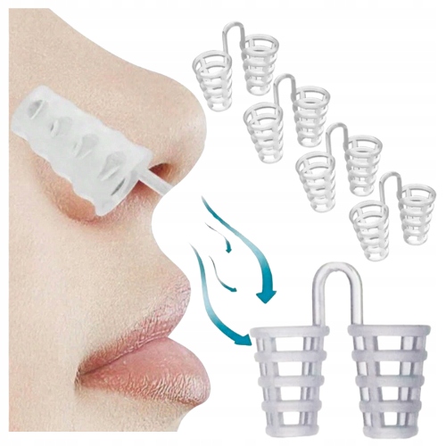 WKŁADKI DO NOSA ZAPOBIEGAJĄCE CHRAPANIU LEPSZY SEN ODDECH ZESTAW 4 SZTUKI