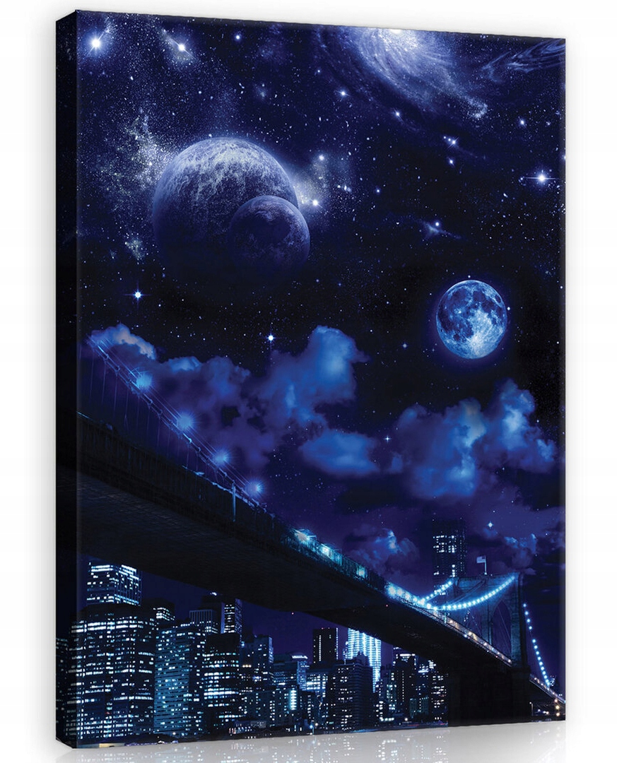 Obraz Na Plátně Canvas 60x80 New York Noční Obloha