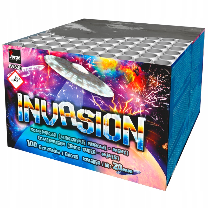 

Zestaw Fajerwerków Invasion 100 Strzałów 20 MM