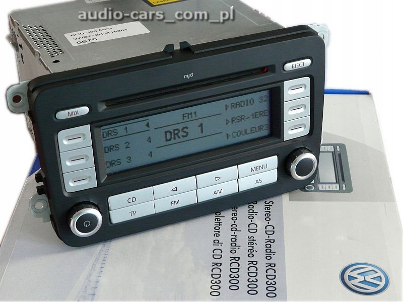 RADIO VW RCD300 MP3 GOLF V PASSAT B6 CADDY TOURAN Rodzaj fabryczny