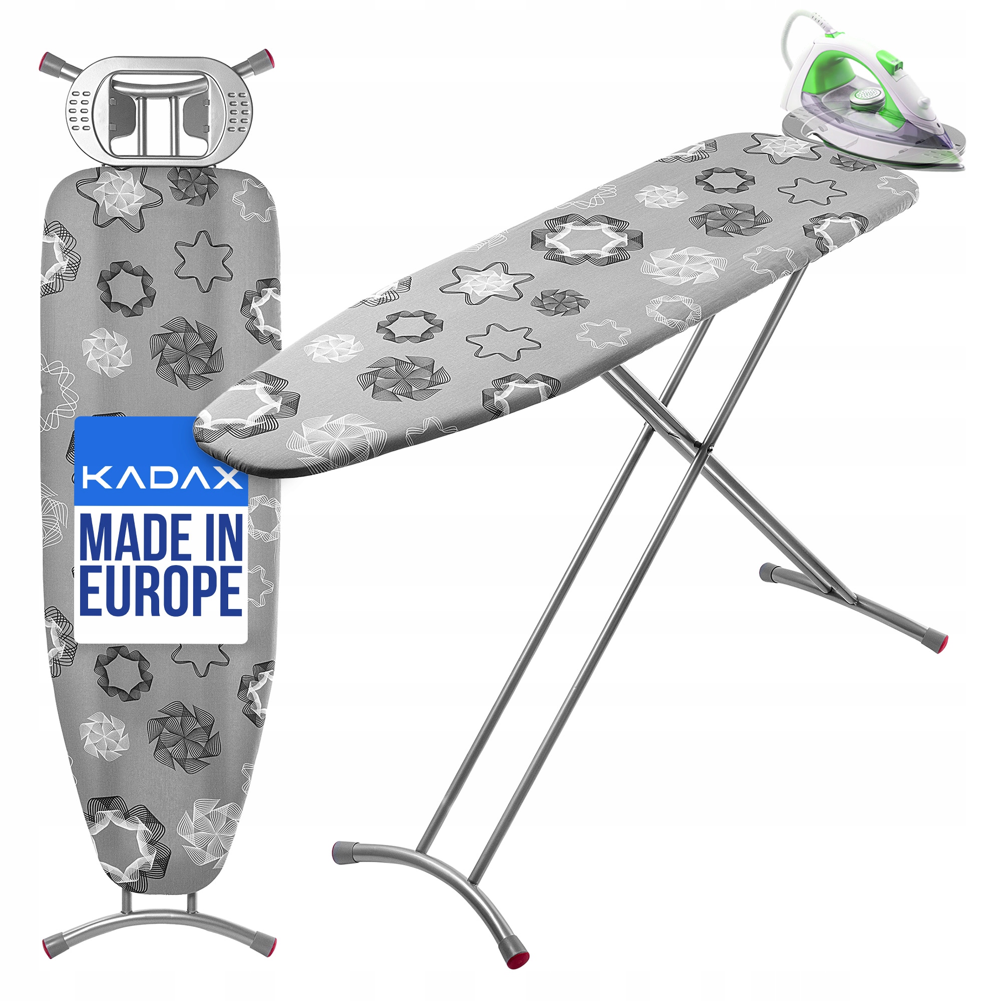 Levně Žehlicí Prkno 120x38cm Široká Deska Skládací Držák Na Žehlička