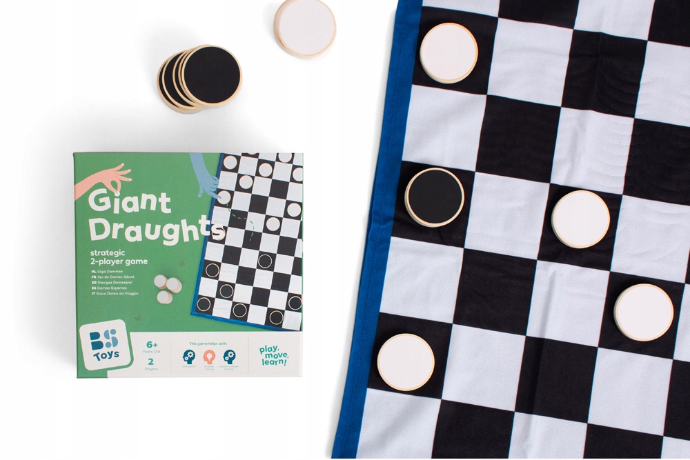 Warcaby klasyczne gra dla dzieci XXL Bs Toys