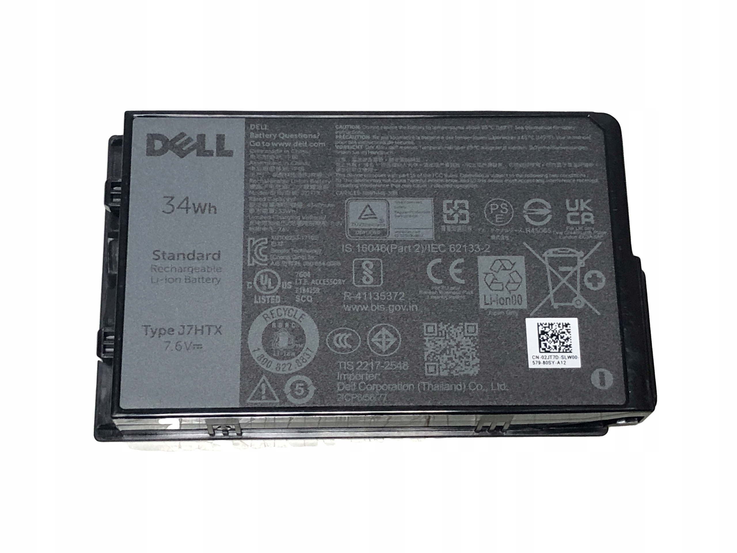 Dell Latitude 12 7202 7212 7220 7220EX Rugged Tablet 34WH