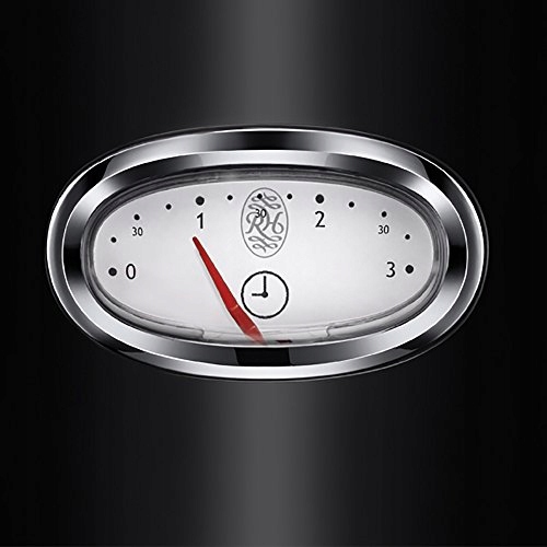 RUSSELL HOBBS Toster Retro Czarny Stalowy 2 Kromki 1300W 6 Stopni Opiekania — miniatura 3