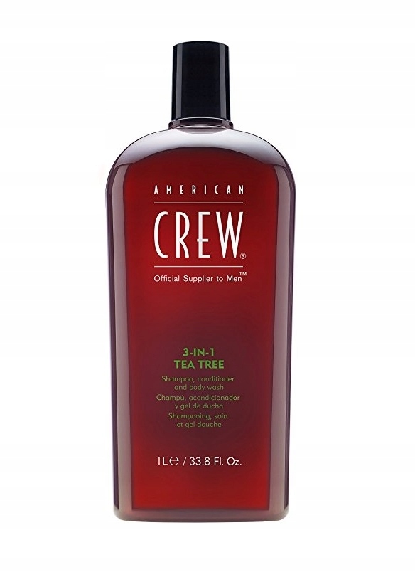 

American Crew 3-in-1 Tea Tree 1000 ml szampon, ż