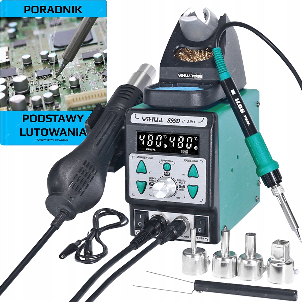 

Stacja Lutownicza Hot Air 2w1 Yihua 899D-II 750W