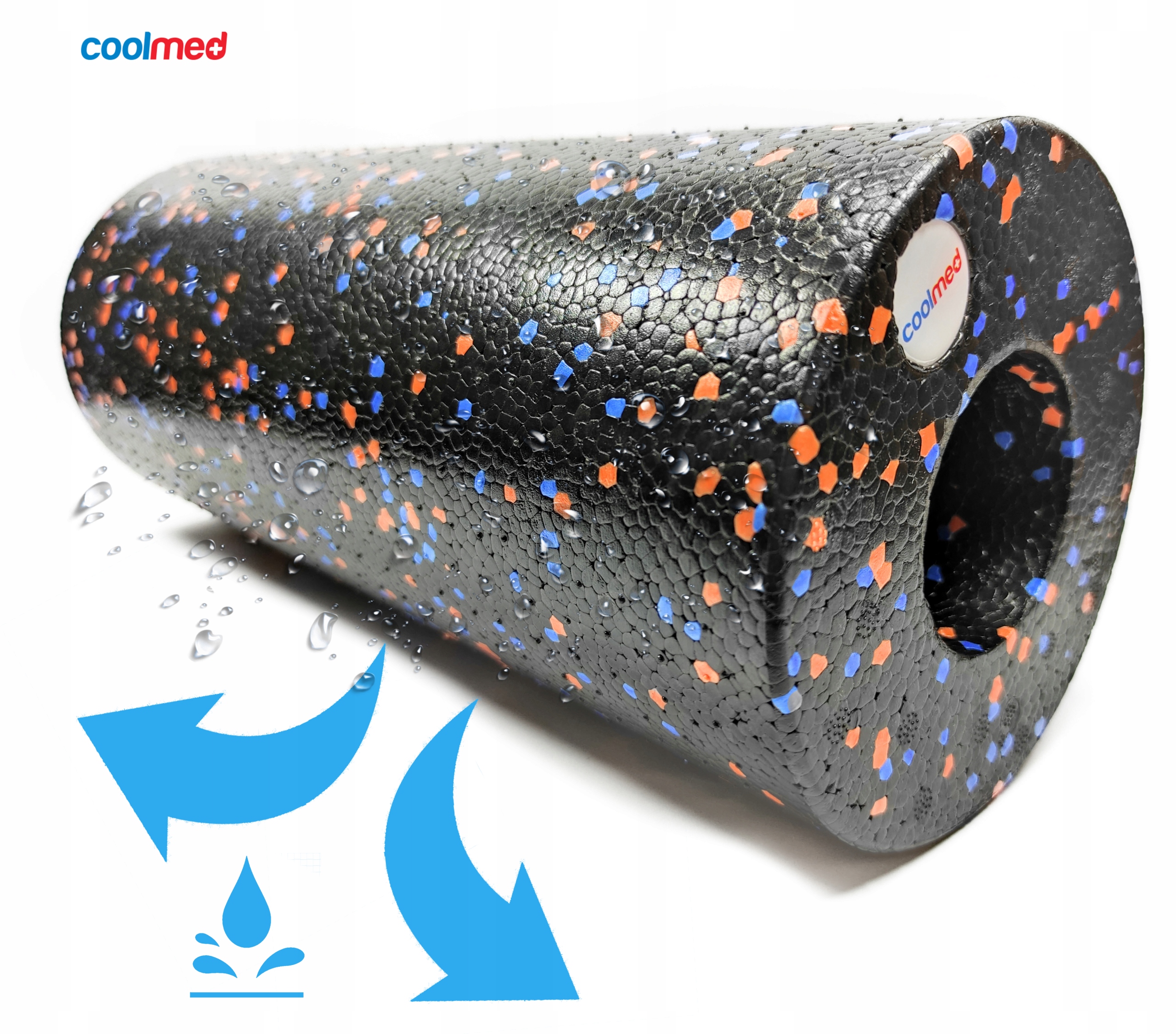 WAŁEK DO MASAŻU ROLLER PIANKOWY GŁADKI LEKKI EPP MASAŻ MIĘŚNI JOGA CROSSFIT Twardość twarde