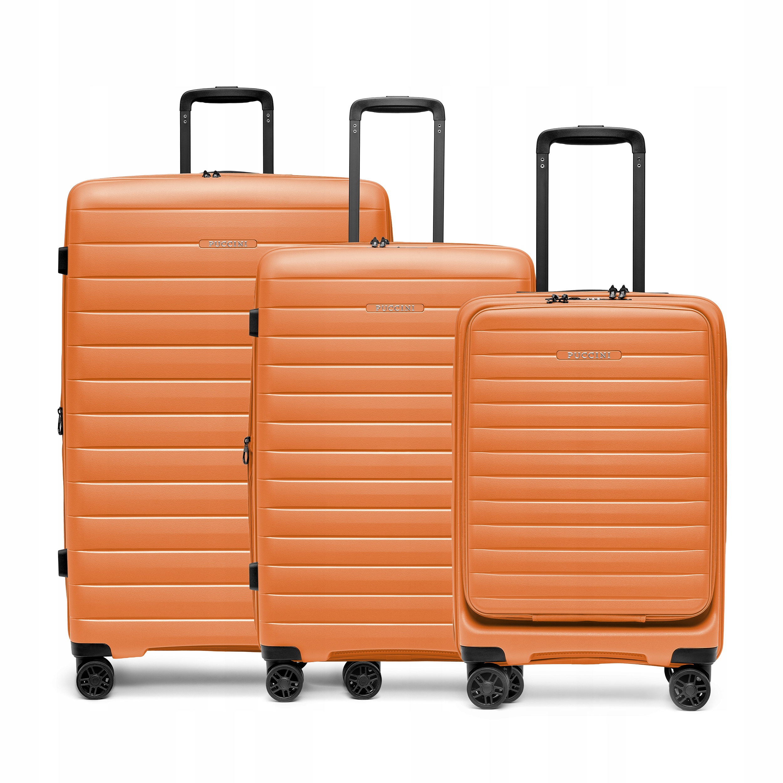 Puccini Zestaw Komplet 3 Walizek Podróżnych Pp 4 Kółka Twarde 3w1 PP028-9