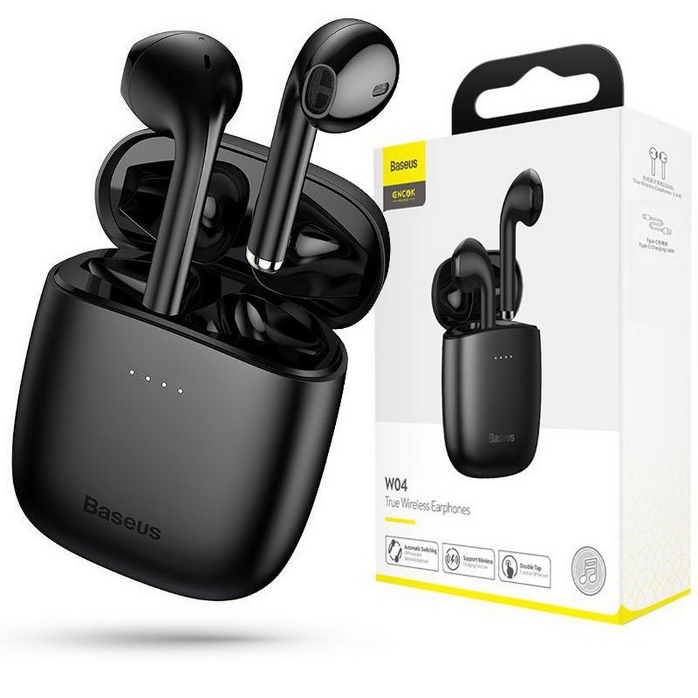 

Baseus W04 Słuchawki Bezprzewodowe Bluetooth + MIC