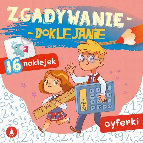 

Zgadywanie doklejanie Cyferki kolorowanka naklejki
