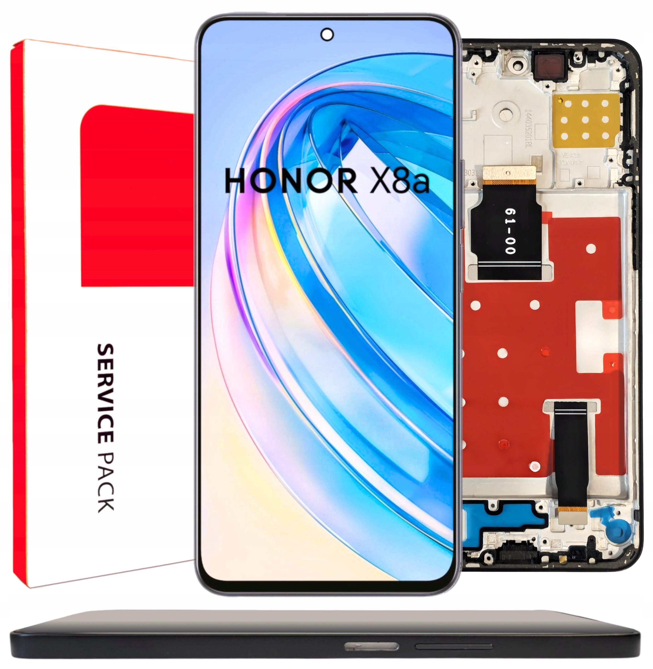 Displej pro Honor X8a LCD displej Rámeček Černá Originál Zila CRT-LX1