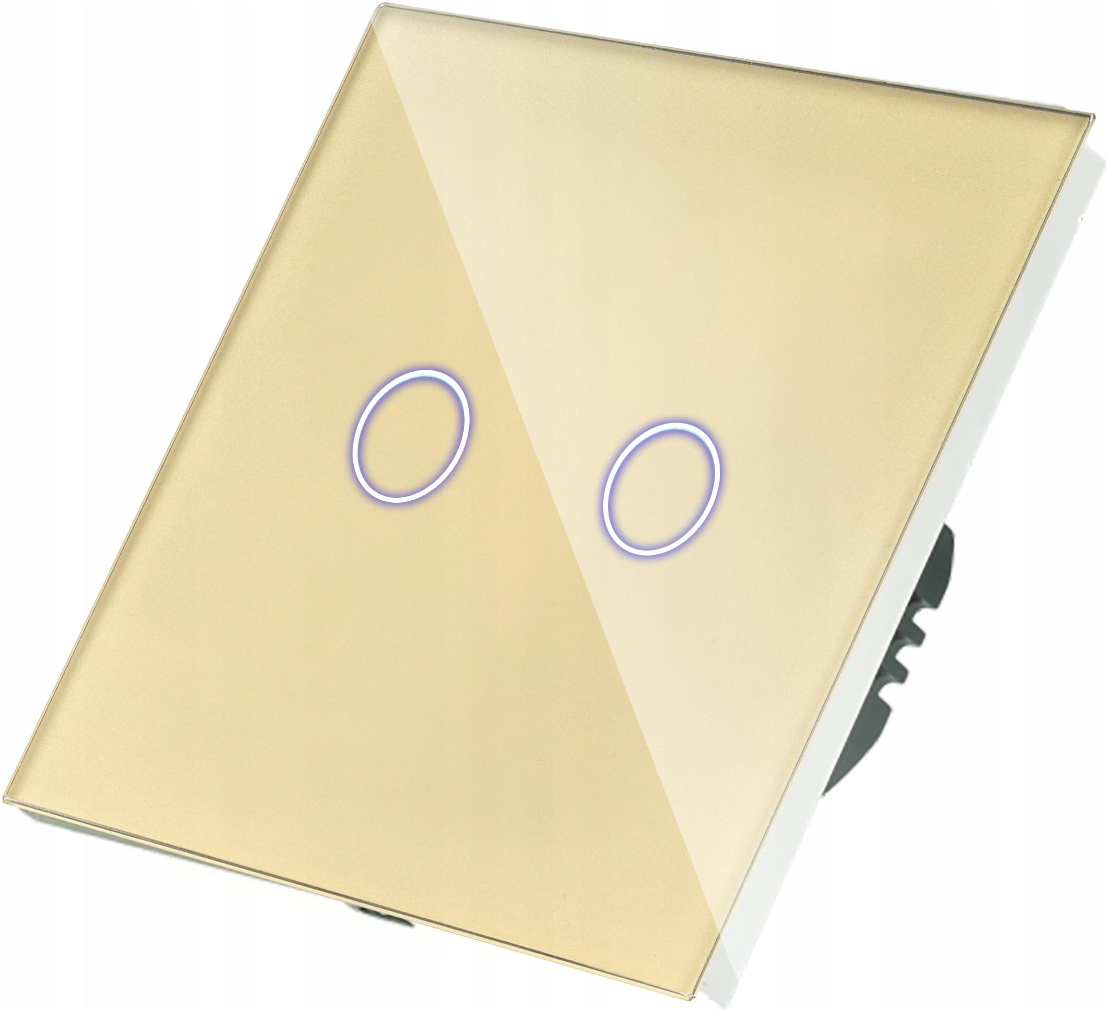 Schodišťový Spínač Křížový Klecový Dotykový Světla Dvojitý Zlatý Bez N