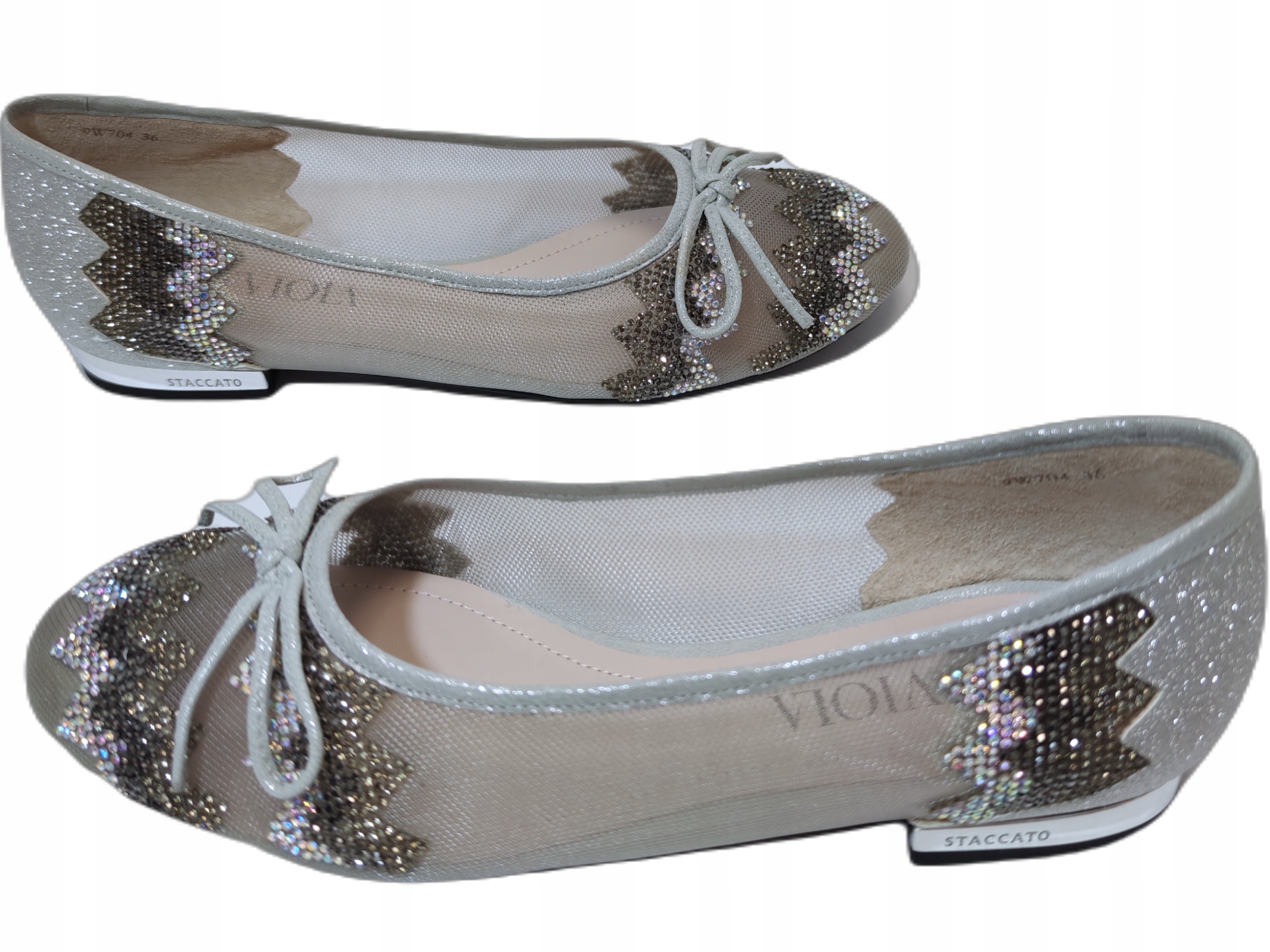 Baleríny zirkony Sca'viola b-176 šedé r37