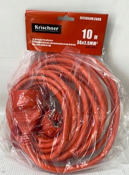 PRZEDŁUŻACZ 10M 3X2,5MM 16Am 2500-3000w [1540/41]